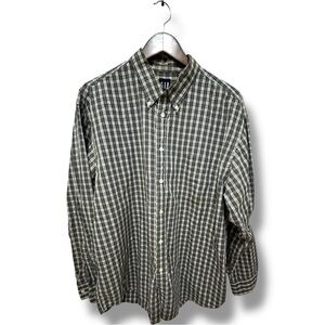 243 GAP | EUC Multicolor Plaid Button-Down Checkered Shirt (Size L)